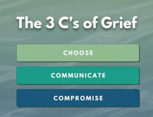 What do the 3 C’s of grief mean?